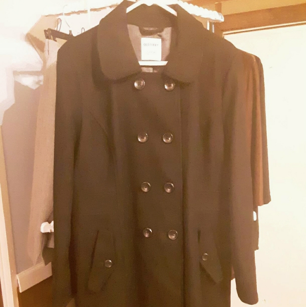 Old Navy Women's XL Long Winter Coat-Black